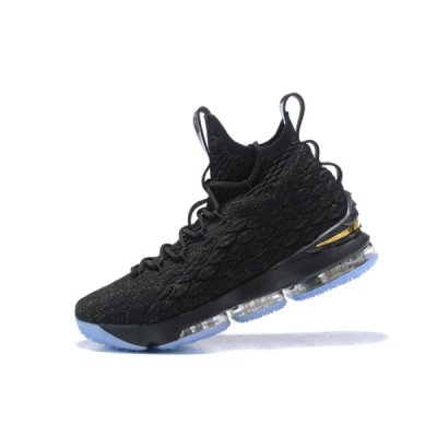 Nike Erkek Lebron 15 Siyah / Metal Altın Basketbol Ayakkabısı Türkiye - R0R5NFNG